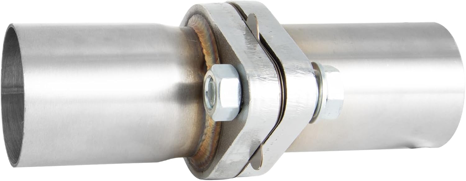 2 Inch Exhaust Pipe Connector，2 Bolts Exhaust Flange Repair Kit, Quick Fix Exhaust Bolt & Stainless Steel Exhaust Flange Repair Pipe Kit(2")