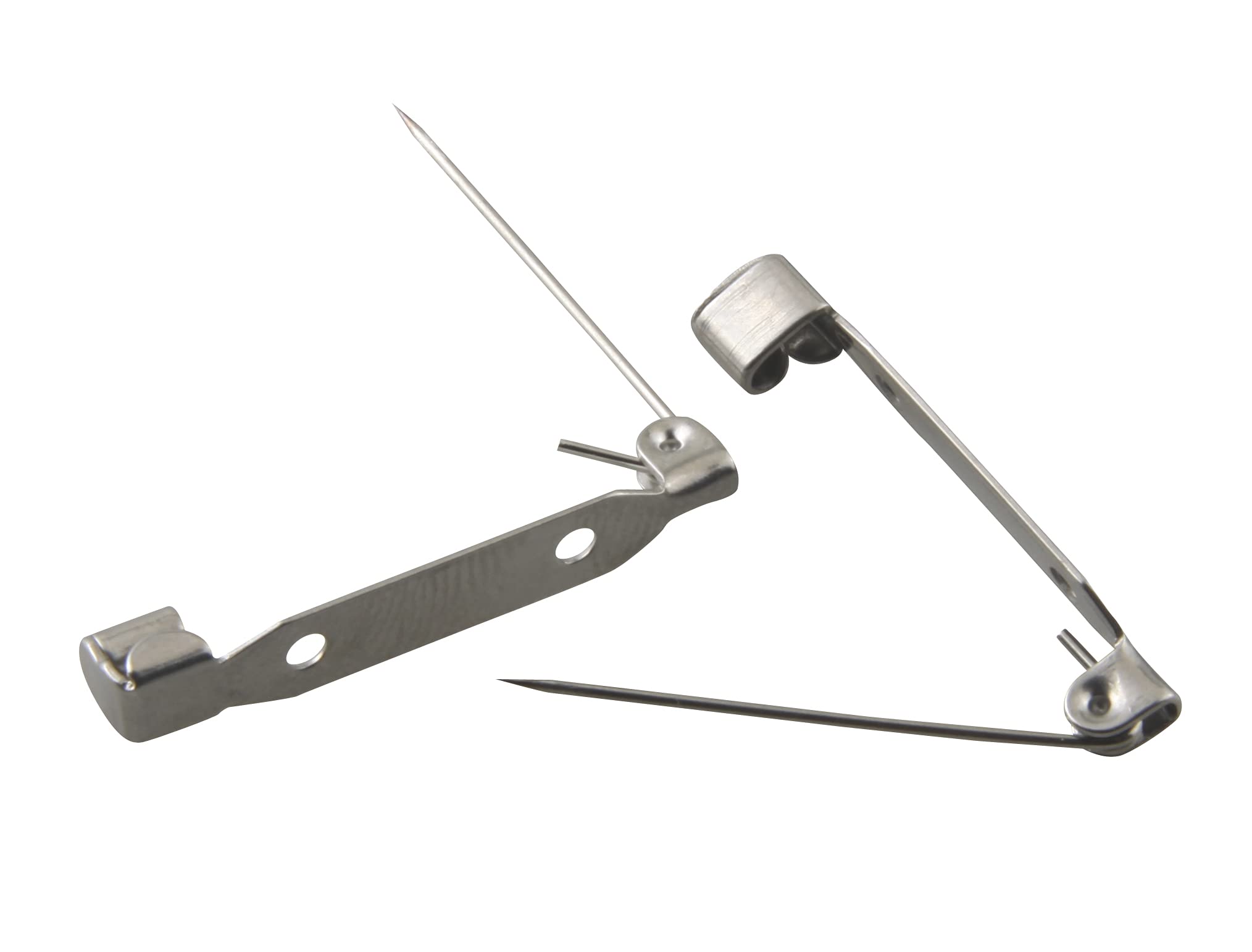 ALLinONE Stainless Steel Brooch Safety Bar Pins Back Clasp Findings for Craft DIY Brooch Making (21mm/0.82inch)