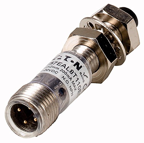 Eaton 136246 Capteur de Proximité, fil, 1S, SN, 3l = 2 mm, 10–30 VDC, NPN, m8 mm, M12