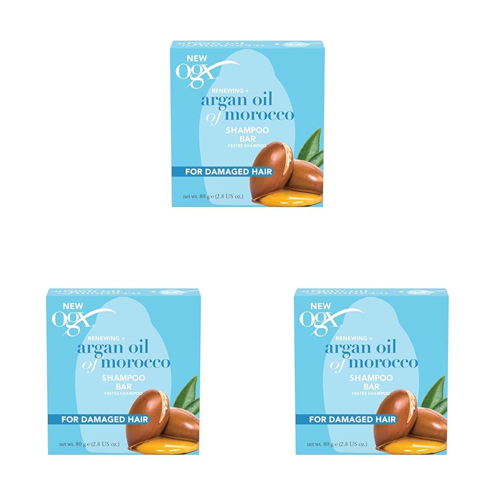 OGX Argan Oil of Morocco Katı Şampuan (80 gr) (3 paketi)