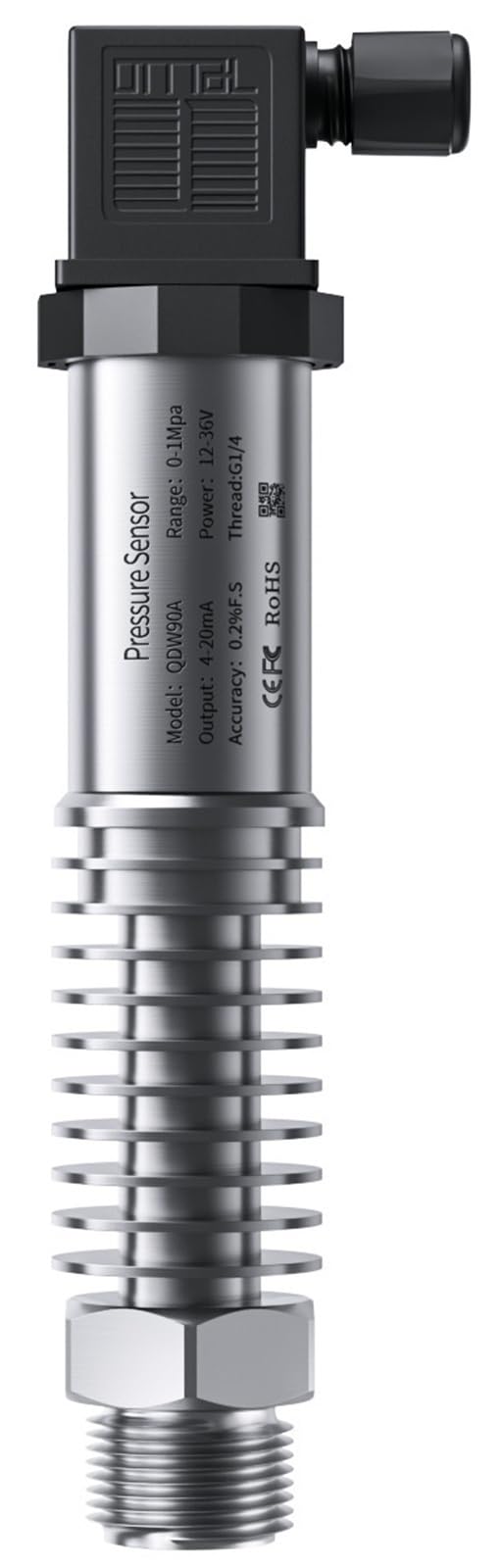 Transmisor de presión de alta temperatura G1/4 4-20mA 0-10V 1bar/10bar/200bar/20kpa/1.6Mpa Sensor transductor de presión Industrial