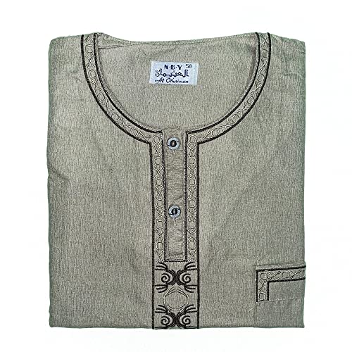 Chemise Longue à Carreaux Homme pour un Style Muslim Casual au Quotidien