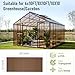 Bezseller 6 Pack 5'x2' Polycarbonate Greenhouse Panels, 0.24