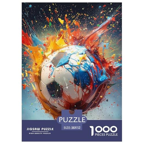 Football Puzzles 1000 Pieces for Adults And Children with Extra Fun Challenges Colourful Creativity Gift Giving 52x38cm/1000pcs