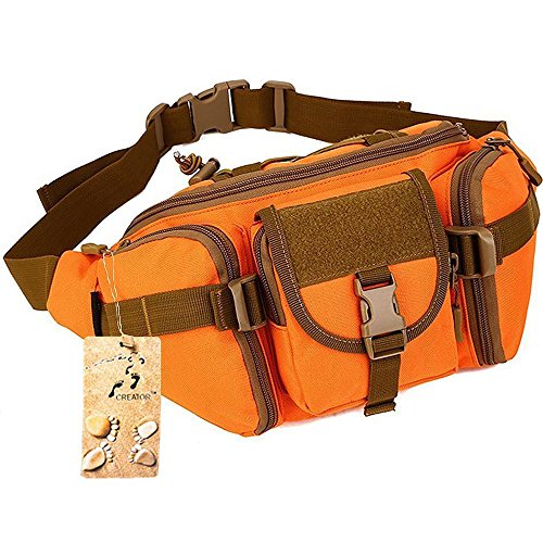 CREATOR Tactical Waist Pack Portable Fanny Pack Outdoor Hiking Travel Large Army Waist