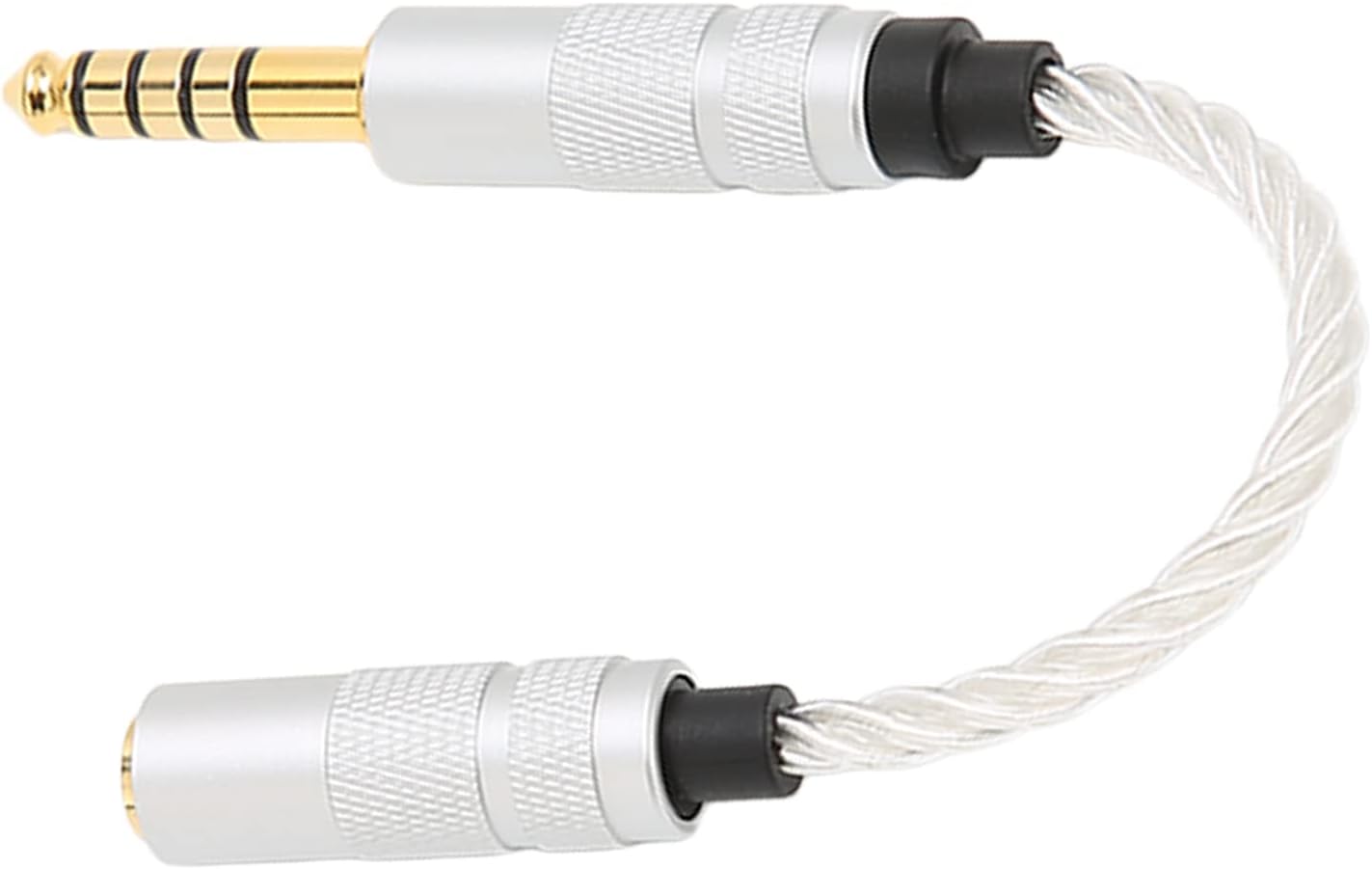 GOTOTOP 3.5Mm to 4.4Mm Adapter 4.4mm Balanced to 3.5mm Female Headphone Adapter Cable, Transparent TPE, Compatible with NW - ZX507, DMP - Z1, NW - WM1Z, TA - ZH1ES, NW - WM1A