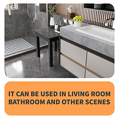 Yefu Oversize Outdoor Side Table, 18 Inch Outside Plastic Adirondack Side Table Weather Resistant, Hips High Strength Rustproof Waterproof Material For Patio, Pool, Front Porch Table(Grey) #TOP7