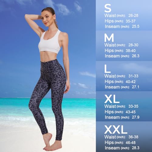 Image of Ubestyle UPF 50+ High Waist Women's Swim Pants Swim Leggings Swimming Tights Rash Guard Pants Sun Protective