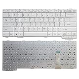 Laptop Keyboard for Fujitsu LifeBook E741 E751 E752 E781 English US White without Numeric Keypad Used