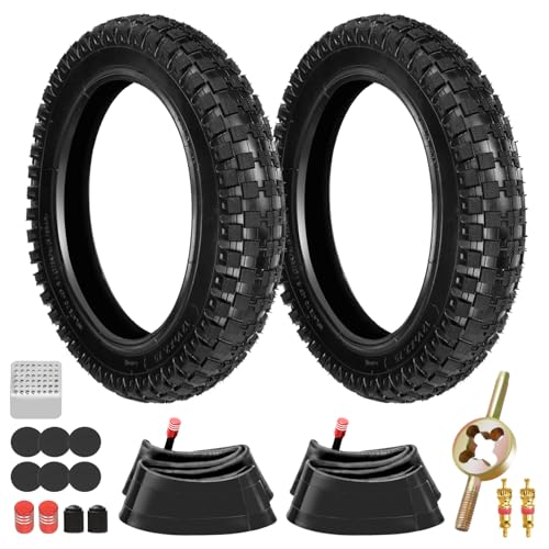 HIAORS 12.5x2.75 (12-1/2x2.75) Dirt Bike Tire and Inner Tube Compatible with Razor MX350 MX400 SX350 Dirt Rocket Bike X-Treme X-560 EZIP 750 500 Heavy Duty Electric Scooter Mini Pocket Bikes 2 Pack