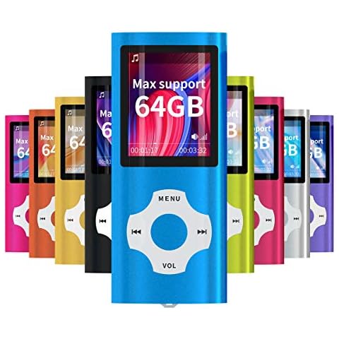 Reproductor portátil MP3/MP4 MYMAHDI con pantalla LCD de 1,8" y ranura para tarjeta de memoria de 128 GB Cover