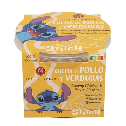 Santa Teresa - Crema de Pollo y Verduras Junior. Con aceite de oliva virgen extra. Sin conservantes, sin aditivos, sin espesantes, sin gluten, sin lactosa. 280g