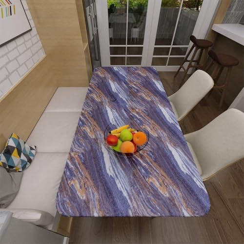 Image of VOLITO Self Adhesive Marble Wallpaper Kitchen Wallpaper Oil Proof & Waterproof Wallpaper for Cabinet Makeover, Almirah, Plastic & Tabletop, Wardrobe (60x200cm) (V-New Purple Brown)
