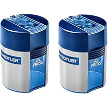 Staedtler Double-hole Tub Pencil Sharpener, No Packing 2 Pack
