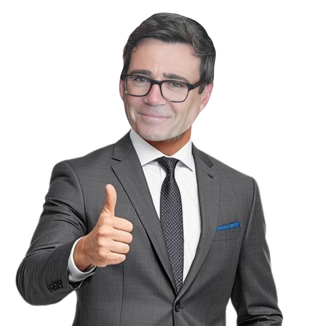 Star Cutouts SM534 Andy Burnham Cardboard Face Mask with Tabs & Elastic – Political Costume Fancy Dress & Event Mask