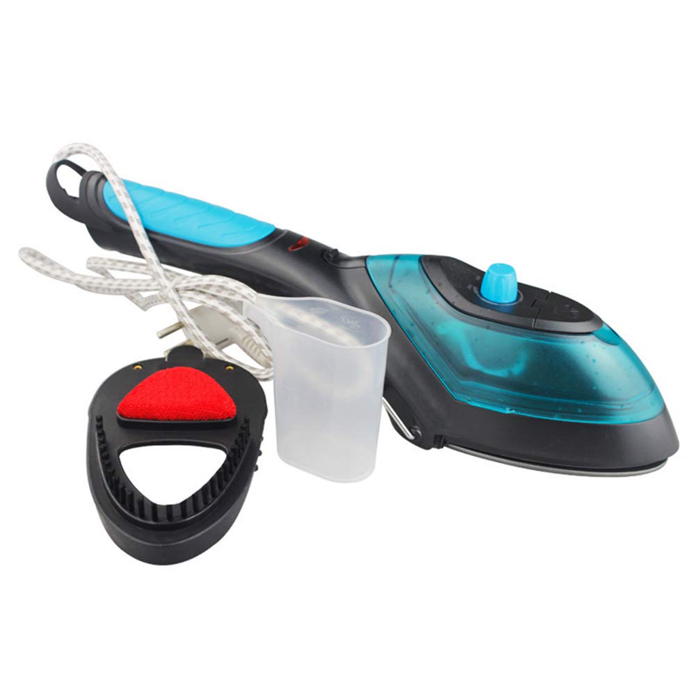 Prensas De Planchado De Mano, Mini Portátil Planchas De Vapor Verticales para Viaje Múltiples Funciones Planchas De Vapor Verticales con 2 En 1 Pincel para Casa/Viaje/Negocio,Black
