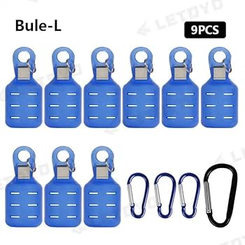 エギ王、デュエル他カラビナ付き Amazon | エギカバー エギホルダー 9個セット カラビナ付き