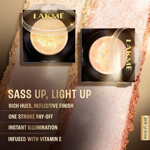 Image of Lakme Glitterati Marble Highlighter 02 Shimmer Rose 7g