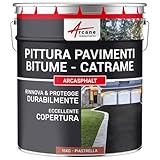ARCANE INDUSTRIES Vernice per Asfalto - ARCASPHALT - 15 kg (Fino a 30 m² in 2 Strati) Tegola