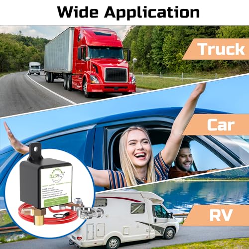 Image of Remote Battery Disconnect Switch 12v, Kill Switch for Car Truck, Anti-Theft | Remote Battery Cut Off Switch, 250A, Car Kill Switch, Upgrade Prevent Drain, Disconnect Negative (with Long Negative Wire)