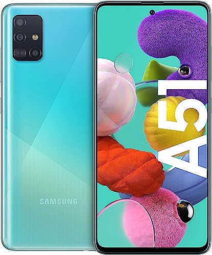 SAMSUNG Galaxy A51 (2019) Duos 128 Go Bleu Débloqué (Reconditionné)