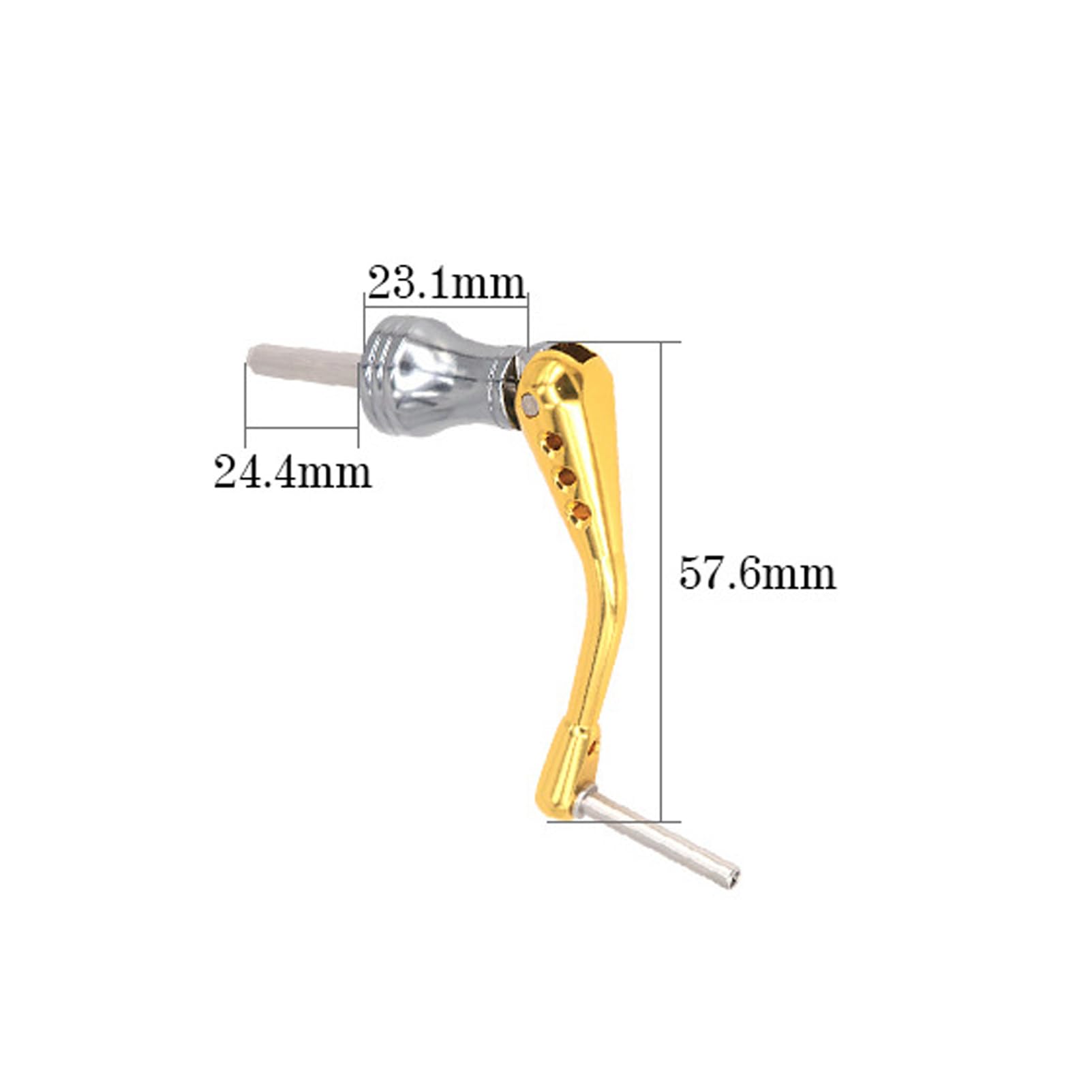Fishing Reel Handle, Square Shaft Replacement Spinning Handle(M)