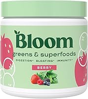 Bloom Nutrition Super Greens Powder Smoothie & Juice Mix - Probiotics for Digestive Health & Bloating Relief for Women,...