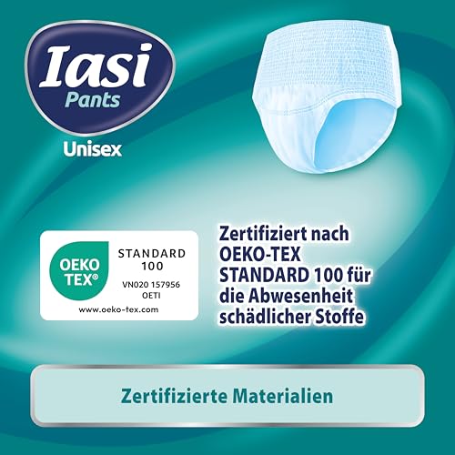 IASI Unisex-Pants mit hohem Schutz, 10 Einweghosen Größe XXL, Saugfähigkeit EXTRA, 10 Stück