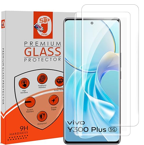 Image of STP FEEL 2 Pack Unbreakable Membrane Screen Protector Guard Compatible For Vivo Y300 Pro / Y300 Pro Plus, 6.78 Inch | Hydrogel Membrane Ultra Smooth Touch with Finger Print Support