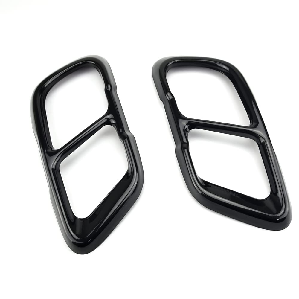 Nero accessori esterni in acciaio inox auto silenziatore tubo di scarico di uscita parti compatibili con B-MW X5 G05 X6 G06 X7 G07 2019-2021(versione sportiva M)