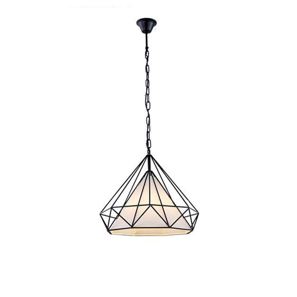 Lustre en fer et tissu LED moderne luminaire chic pour salon et chambre
