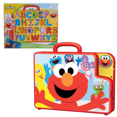 Image of Sesame Street Elmo’s Learning Letters Bus Activity Board, Preschool Learning and Education