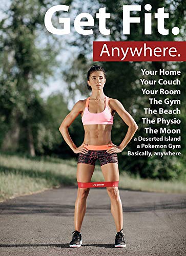 Insonder Resistance Bands Set - Skin Friendly Loop Bands with Workout Guide - Great for Exercise of Glutes Legs Thigh Fitness Physical Therapy Pilates