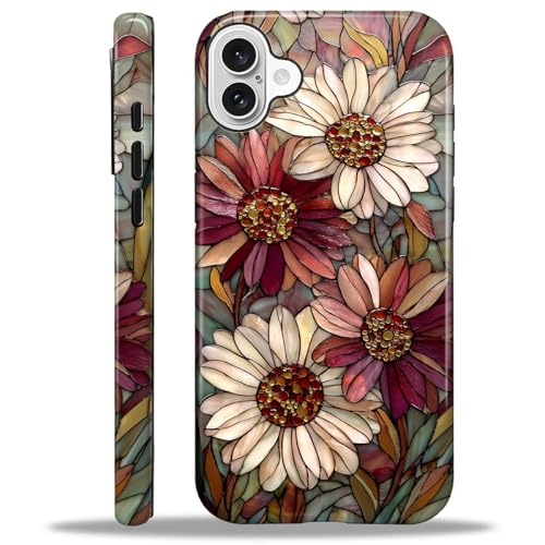 Protection durable iPhone 16 Plus coque silicone motif fleur