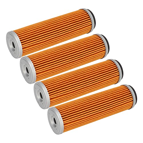 Aramox 4pcs Filtro de óleo, Filtro de óleo do Motor de Alto Fluxo de Substituição do Filtro de Combu