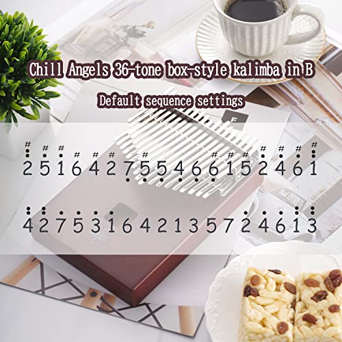 Chill Angels Eco Kalimba 36 Keys Chromatic B-tuned Double couche Bamboos Box-Type Thumb Piano Mbira Finger Piano Cadeau… - Les Beatles, Paul McCartney, John Lennon, RIngo Starr, George Harrison Chill Angels Eco Kalimba 36 Keys Chromatic B-tuned Double couche Bamboos Box-Type Thumb Piano Mbira Finger Piano Cadeau… – Image 5