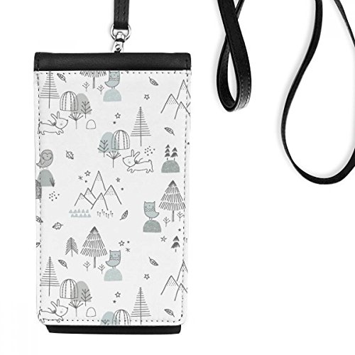 Portefeuille cadeau rigide en similicuir style stroke nordique