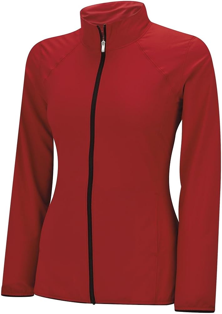 adidas Golf Women's Essentials Wind Jacket X-Large Power Red/Black