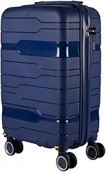 Mala de bordo em Polipropileno 4 rodas 360º - AeroMalas Japão (Azul Escuro)