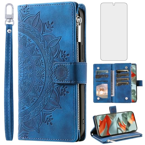 Coque pour Pixel 9 Pro XL Asuwish DKTTQB US bleu étui de protection arrière anti-rayure