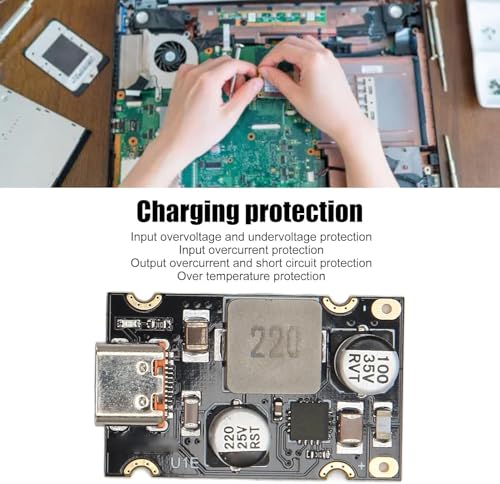 Image of PD65W Fast Charging Module, 5V3A 9V3A 12V3A 20V3.25A to USB C PD3.1 QC3.0 Charging Circuit Board for Phone Fast Charging