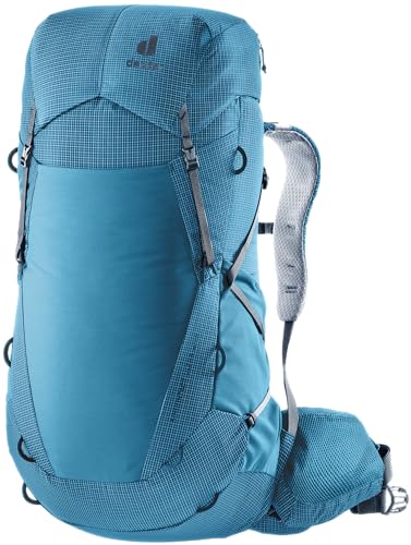 Image of Deuter Unisex Aircontact Ultra 40 + 5L Lightweight Trekking & Thru-Hiker Backpack - Wave-Ink - 45 Liter