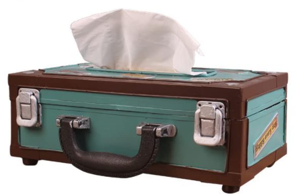 Cnfhfry A Tissues Box， Rectangle Retro Radio Shape Iron Tissue Dispenser Box Cover Holder For Home Kitchen Bathroom