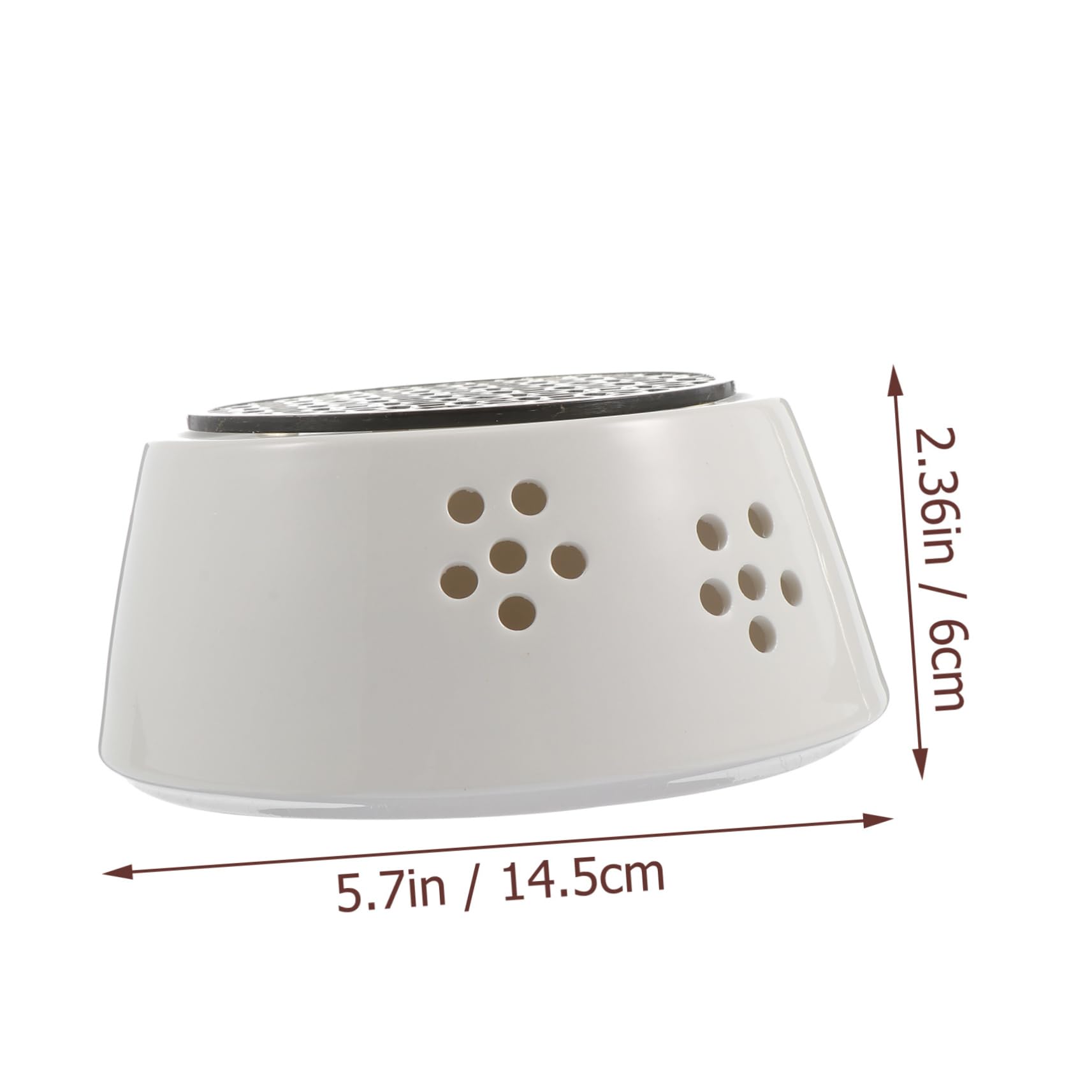 OUNONA 1 PC Ceramic Tea Heating Stove with Hollow Out Design Teapot Warmer for and Efficient Heating Multi Functional Candle Stand for Tea and Food White