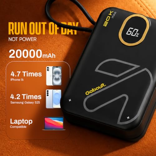 GOBOULT Ampvault V20 Pro V2 20000 mAh Power Bank Black - Image 4