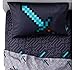 Minecraft Full Size Bedding Sheet Set, 4 Pieces (One Fitted, One Flat, Two Pillowcases)