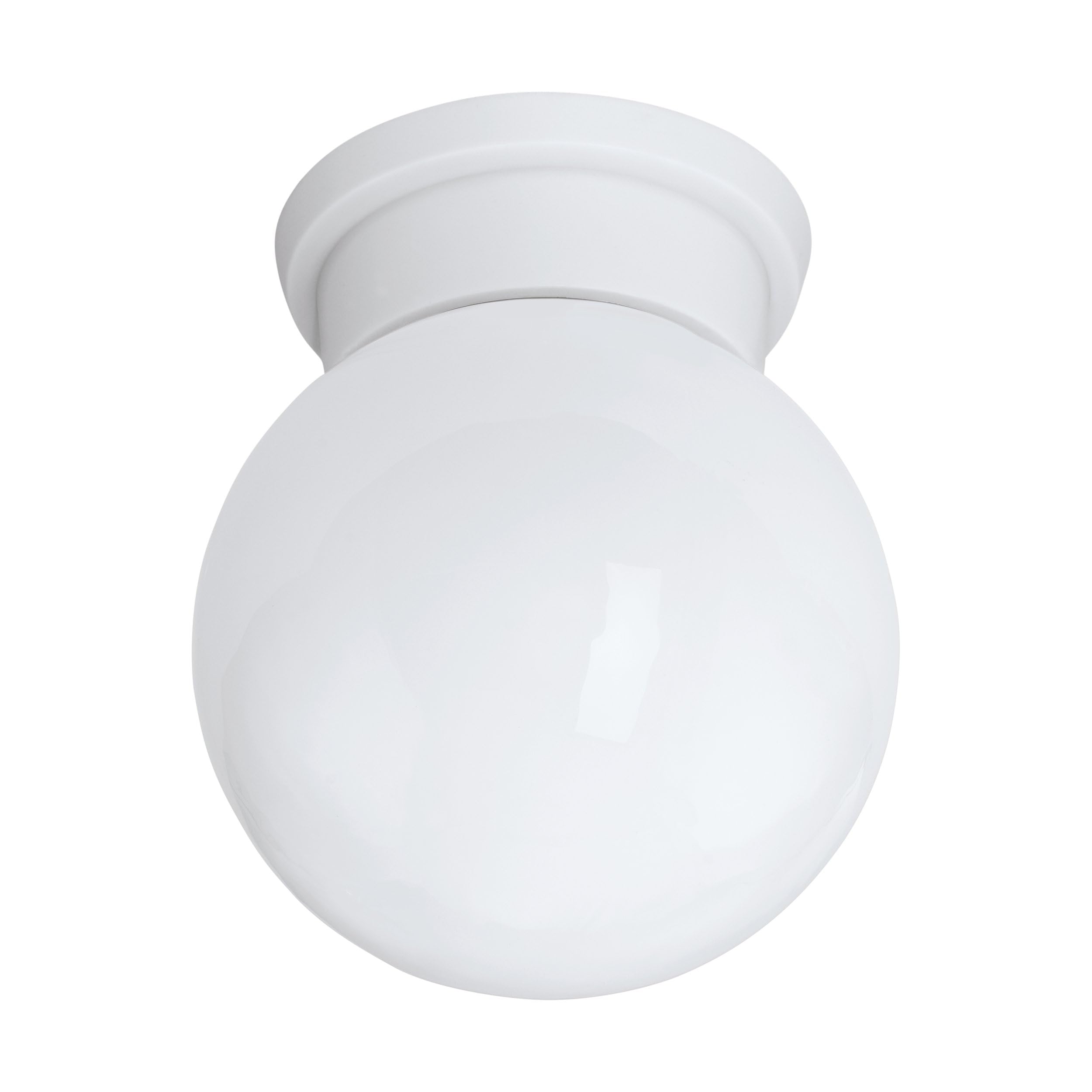 Eglo Plafonnier Durelo - 1 Ampoule - Moderne - en Plastique et Verre - Blanc - avec Culot E27