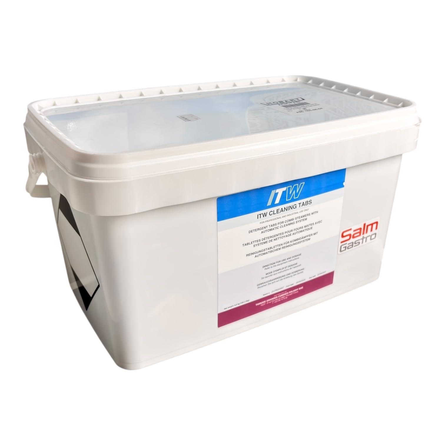Hobart ITW Cleaning Tabs, Reinigungstabletten für Kombidämpfer mit Automatischem Reinigungssystem, Salm Gastro, 100 Stück