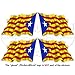 Catalogne Indépendance Catalane Agitant Le Drapeau Bleu Espagne Estelada Blava Espagnol, 50mm Vinyle Autocollants, x4 Stickers