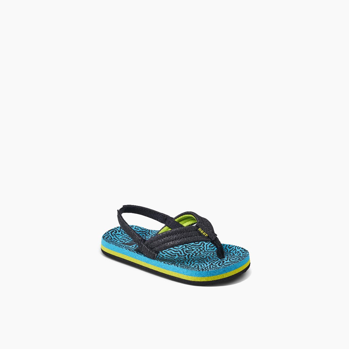 Reef Kids Boys Sandals, Little Ahi, Blue Coral, UK 3